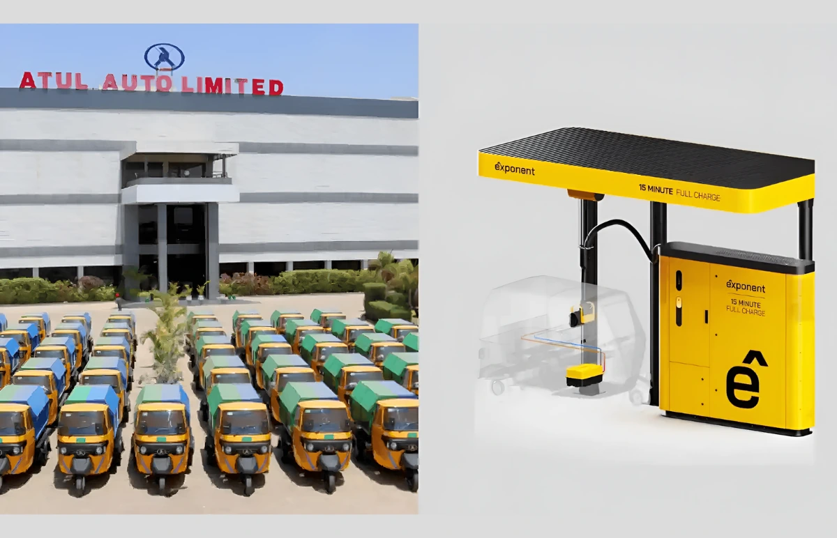 Atul Auto has teamed up with Exponent Energy to introduce passenger e-3Ws that can be charged in just 15 minutes.